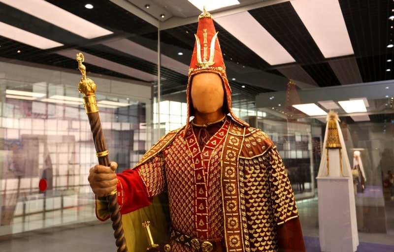 In history museum in Astana.