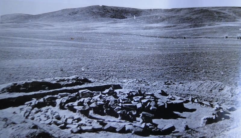 Karakuduk burial ground. Tamgaly valley. Photographer A. A. Popov. 1957