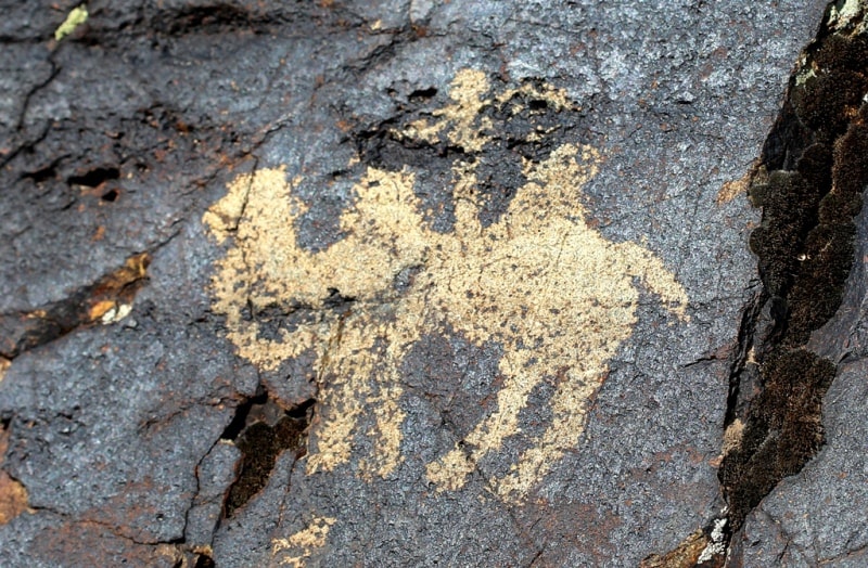 The rock art site of Akterek.