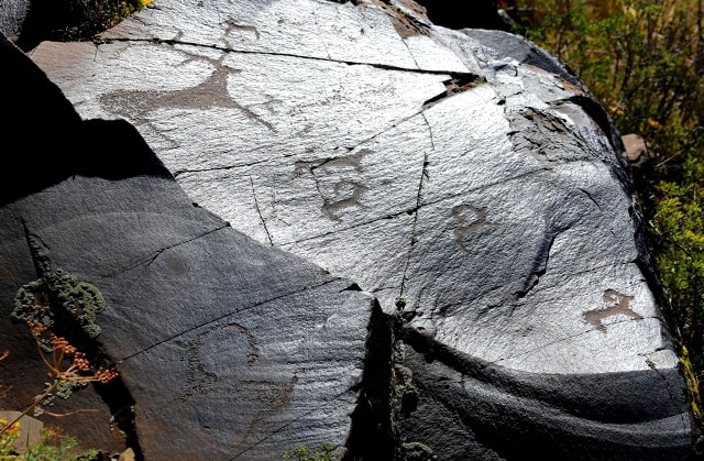 Figures of an epoch of bronze. Petroglyphs the Bayan-Zhurek.