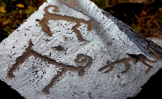The Epoch of bronze. Petroglyphs the Bayan-Zhurek.