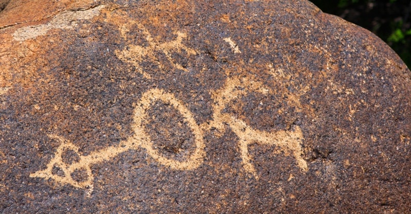 Petroglyphs of Almaty region.