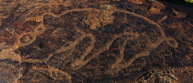 Petroglyphs of Almaty region.