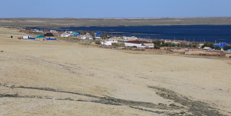 Поселок Раим на берегу озера Раимколь. Май, 2018 года.