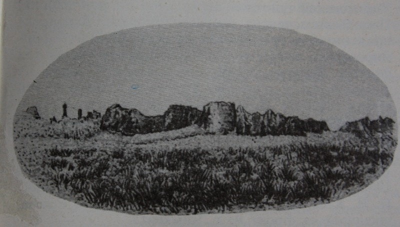 Развалины Саурана (иллюстрация из книги П.И. Пашино).
