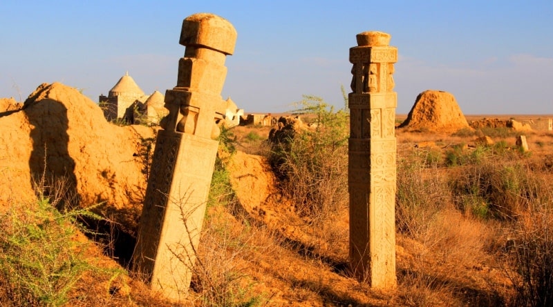 The necropolis Ushkan ata of the Atyrau region.