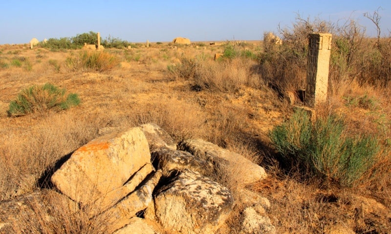 The necropolis Ushkan ata of the Atyrau region.