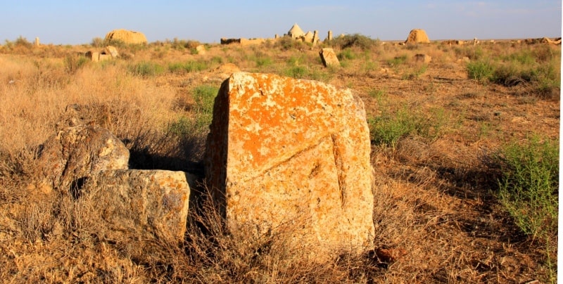 The necropolis Ushkan ata of the Atyrau region.