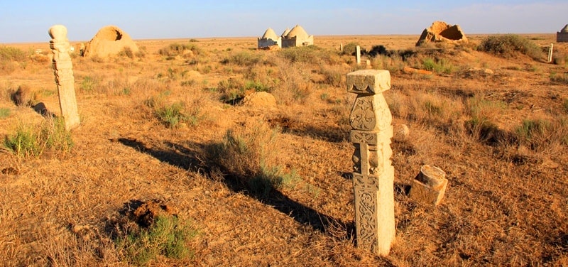 The necropolis Ushkan ata of the Atyrau region.