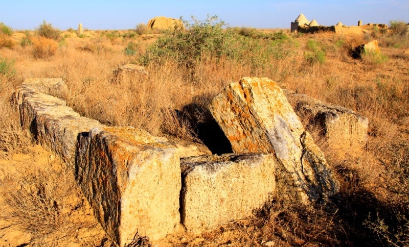 The necropolis Ushkan ata of the Atyrau region.