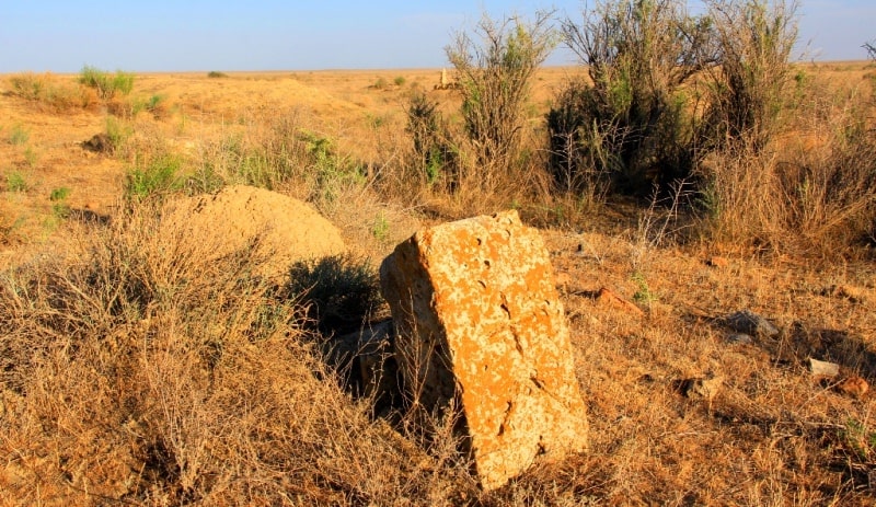 The necropolis Ushkan ata of the Atyrau region.