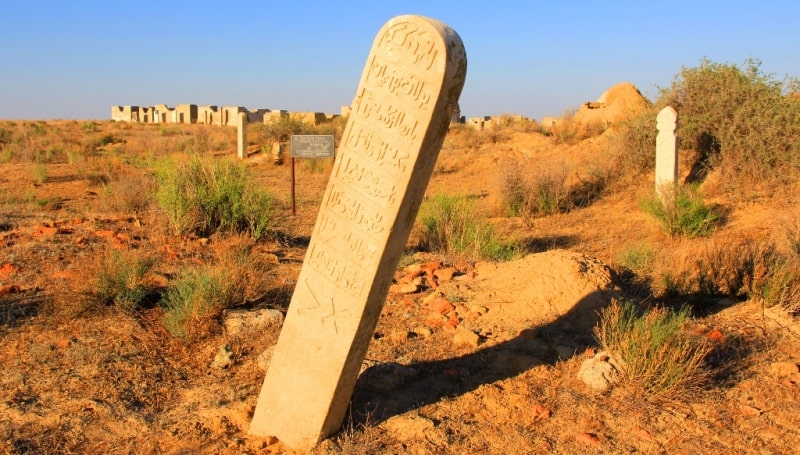 The necropolis Ushkan ata of the Atyrau region.