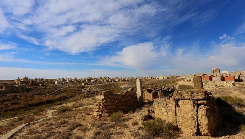 Necropolis Old Beineu on Mangistau of province.