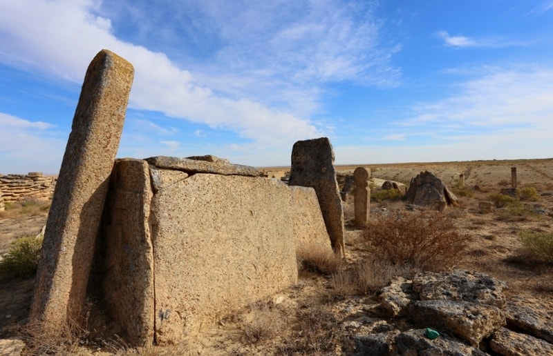 Necropolis Old Beineu on Mangistau of province.