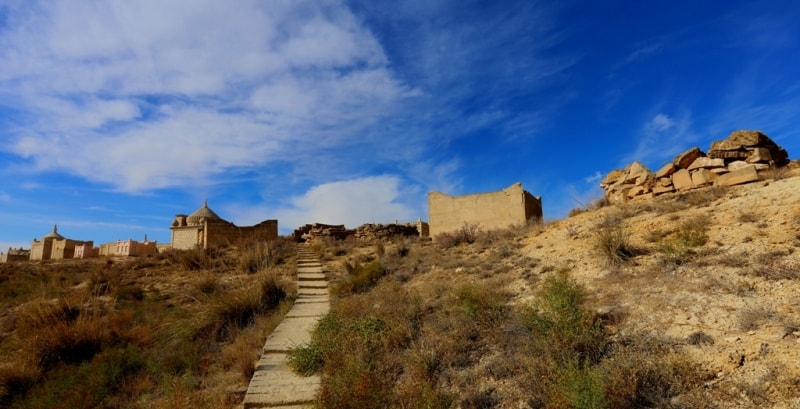 Necropolis Old Beineu on Mangistau of province.