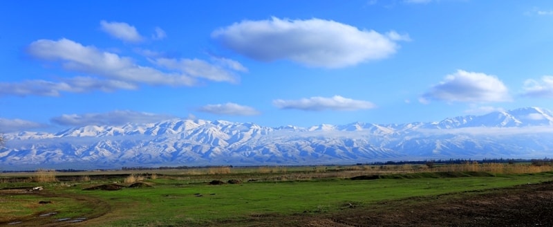 Talasskiy Alatau mountains. Vicinities of national natural park Aksu-Zhabagly.