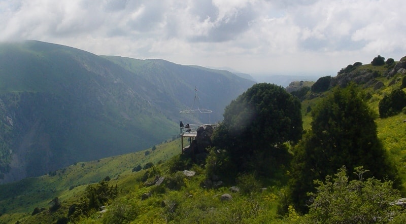 In canyon Aksau. Vicinities of national natural park Aksu-Zhabagly.