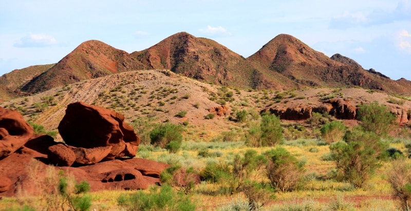 Katty-Tau mountains. Mountain ridge the Altyn-Emel. Almaty province. Southern Kazakhstan.