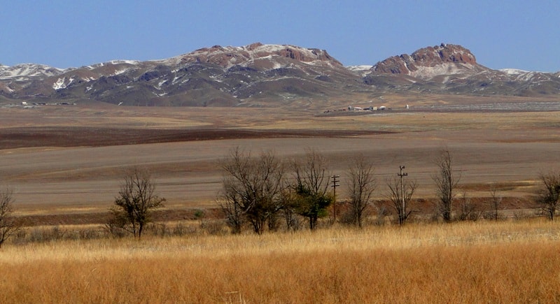 Mountain ridge the Altyn-Emel. Almaty province. Southern Kazakhstan.