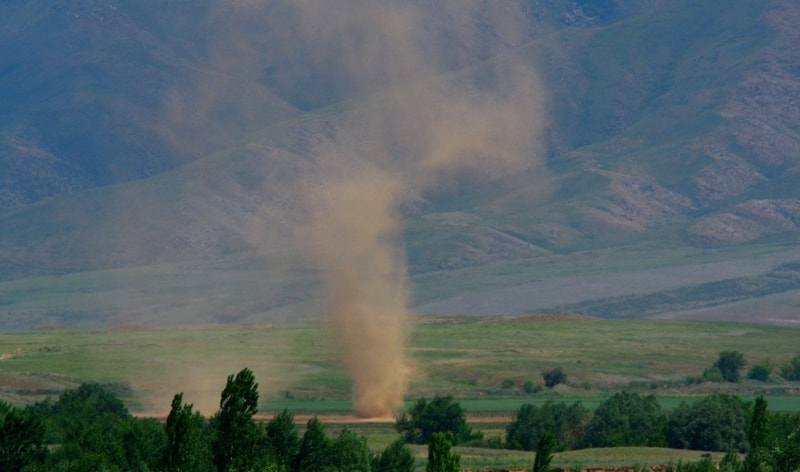 Dust column.