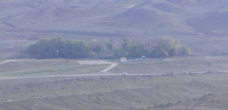 Akmysh valley. Kind from Sherkala mountain.