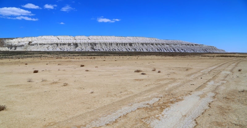 Saline march Mangyshlak.