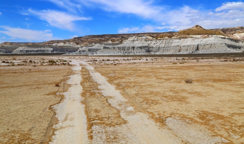 Saline march Mangyshlak.