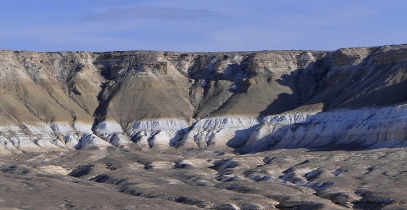 Vicinities and sights Western cliff Ustyurt plateau.