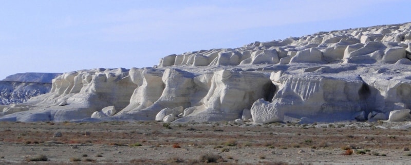 Vicinities and sights Western cliff Ustyurt plateau.