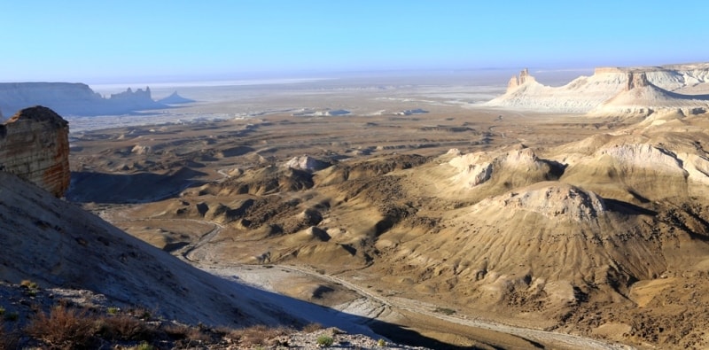 Ustyurt Plateau in Kazakhstan.