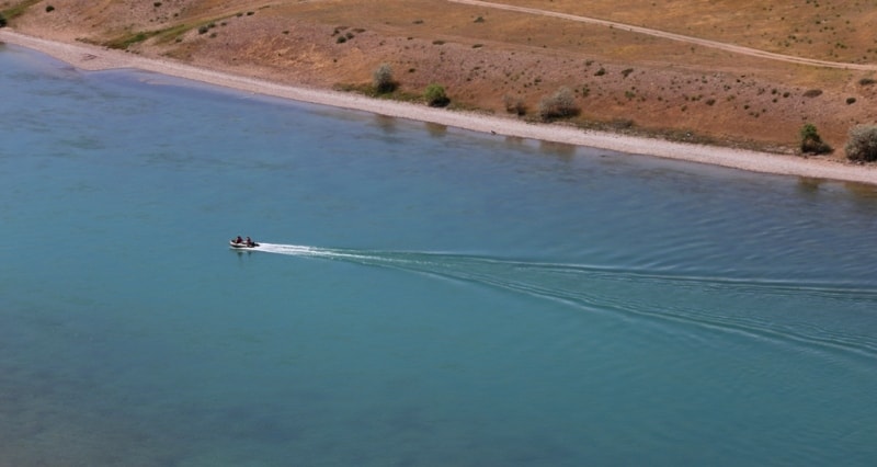 The Ili river in Almaty region.