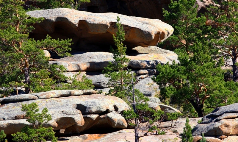 Auliye valley in Kyzylaray mountains. Karaganda province. 