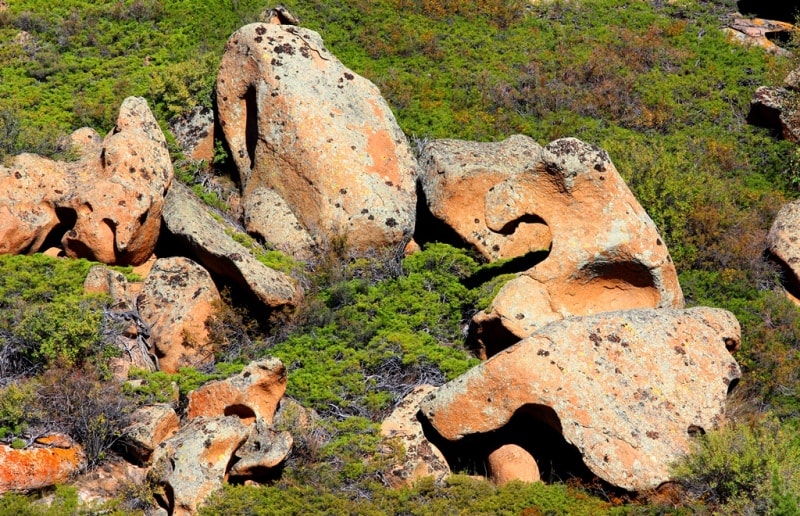 Auliye valley in Kyzylaray mountains. Karaganda province. 