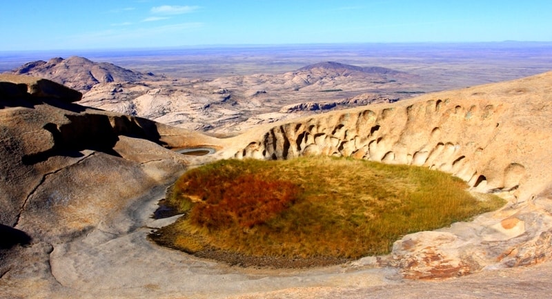 Bektau ata mountains.