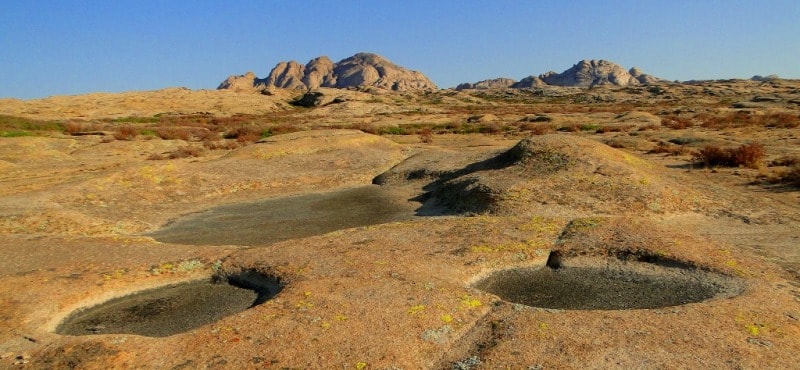 Bektau-Ata mountains in Karaganda of province. Central Kazakhstan.