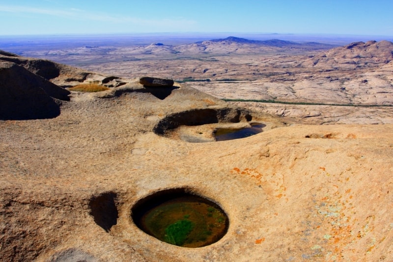 Bektau ata mountains.