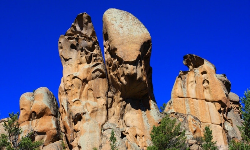 Besoba valley in Kyzylaray mountains. Karaganda region.