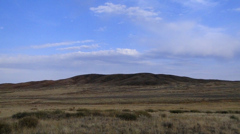 The Shunak Meteorite Crater and environs.