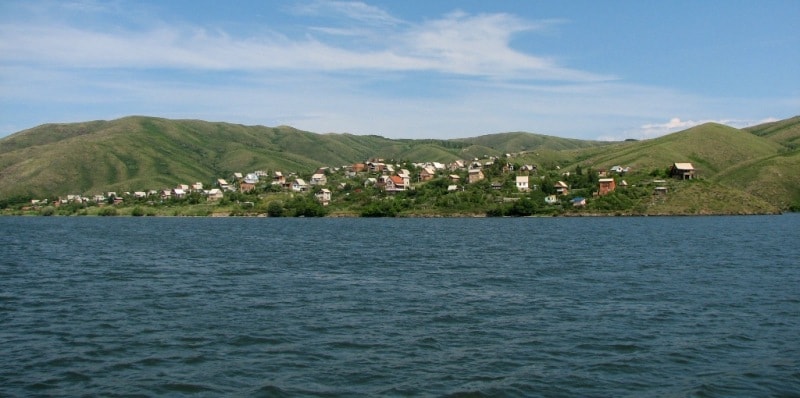 Бухтарминское водохранилище.