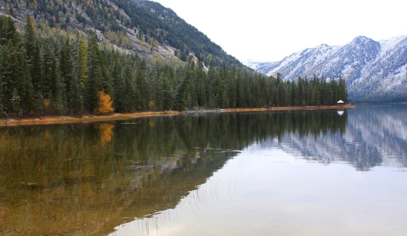 Rakhmany lake in Katon-Karagai park.