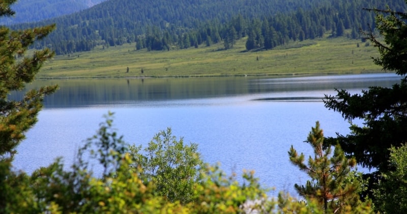 Lake Yazevoe in Katon-Karagai park.