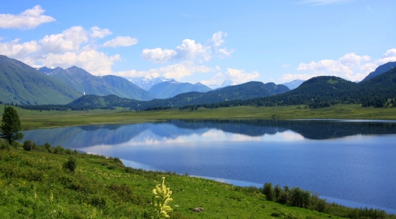 Lake Yazevoe in Katon-Karagai park.