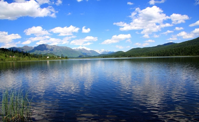 Lake Yazevoe in Katon-Karagai park.