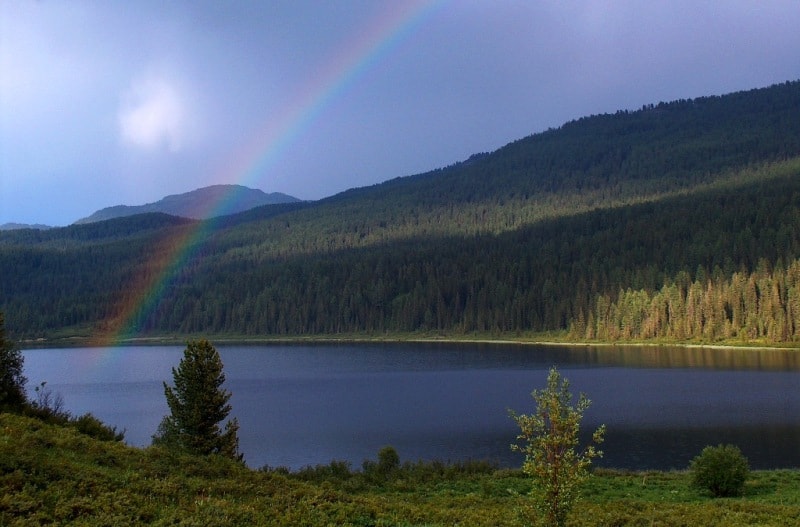 Lake Yazevoe in Katon-Karagai park.