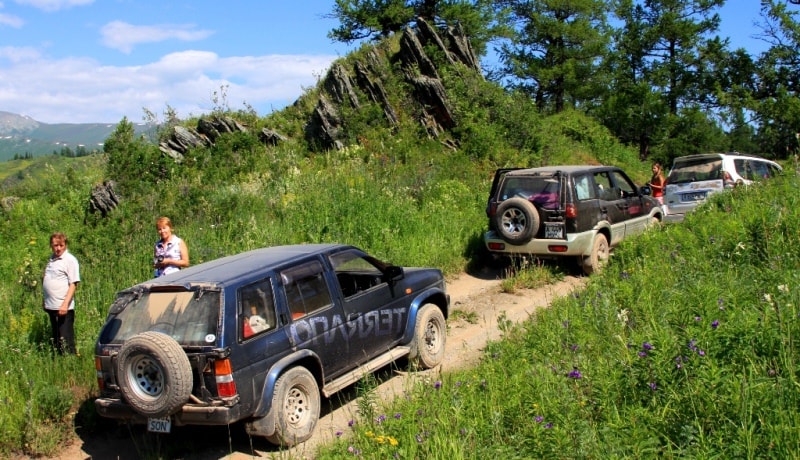 Vicinities of the pass of Alataysky. Mounts Altai.