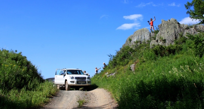 Vicinities of the pass of Alataysky. Mounts Altai.