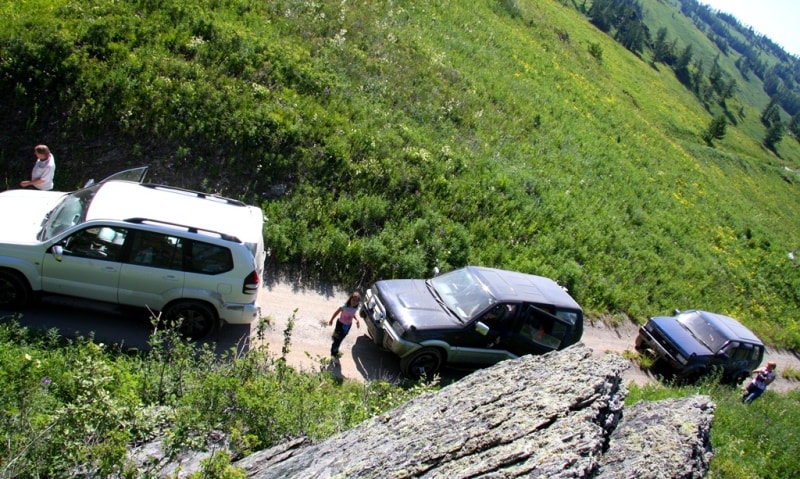 Vicinities of the pass of Alataysky. Mounts Altai.