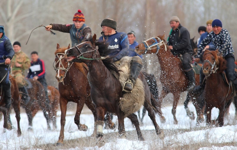 Kazakh national game kokpar.