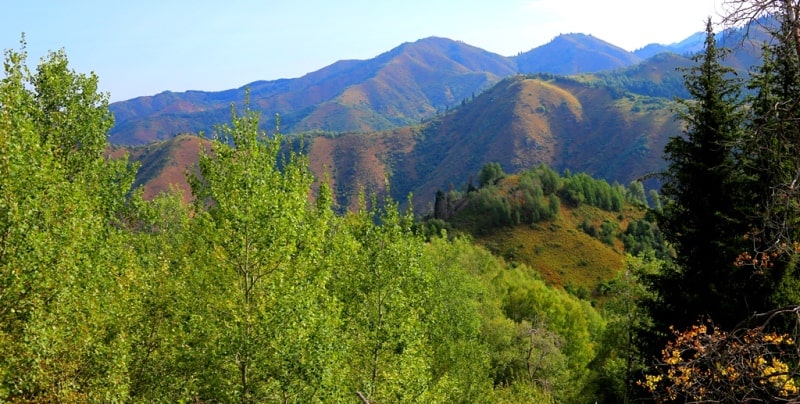 Mountains Dzhetysu in South Kazakhstan.