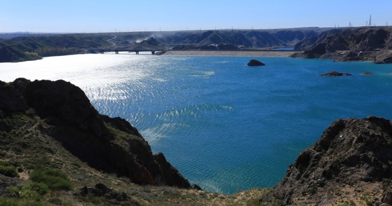 Капшагайское водохранилище.